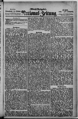 Nationalzeitung vom 15.10.1864