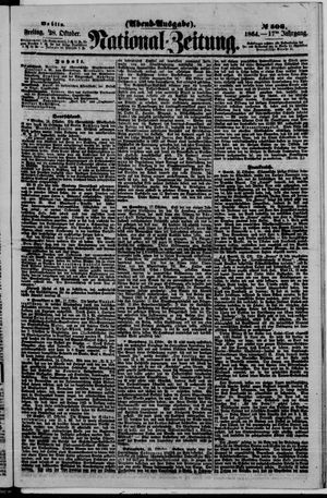 Nationalzeitung vom 28.10.1864
