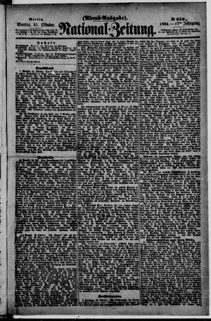 Nationalzeitung vom 31.10.1864