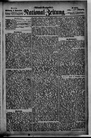 Nationalzeitung vom 02.11.1864