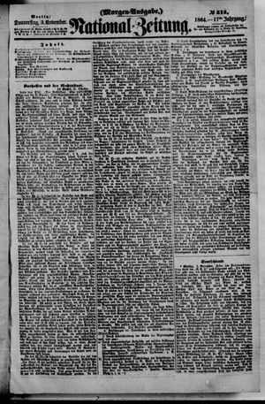 Nationalzeitung on Nov 3, 1864