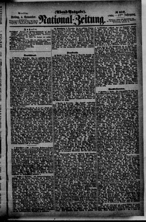 Nationalzeitung on Nov 4, 1864