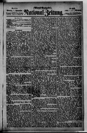 Nationalzeitung vom 07.11.1864