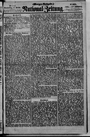 Nationalzeitung vom 17.11.1864