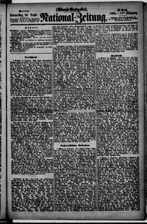 Nationalzeitung vom 29.12.1864