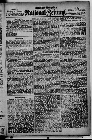 Nationalzeitung vom 03.01.1865
