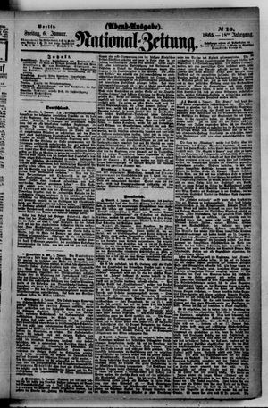 Nationalzeitung vom 06.01.1865