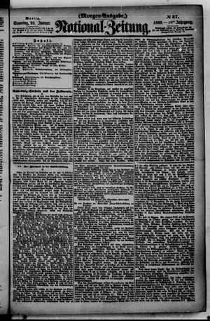 Nationalzeitung vom 22.01.1865