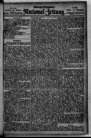 Nationalzeitung vom 24.01.1865