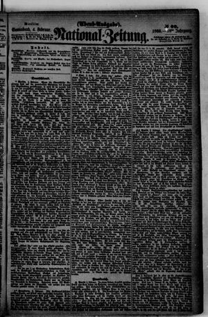 Nationalzeitung vom 04.02.1865