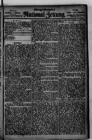 Nationalzeitung vom 07.02.1865