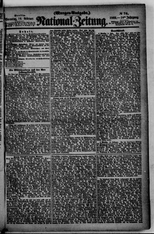 Nationalzeitung vom 12.02.1865