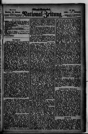 Nationalzeitung vom 20.02.1865