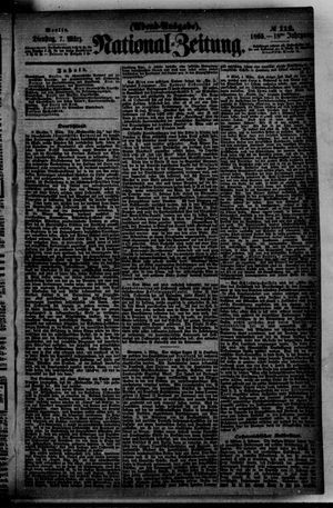 Nationalzeitung vom 07.03.1865