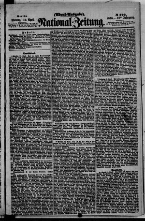 Nationalzeitung vom 10.04.1865