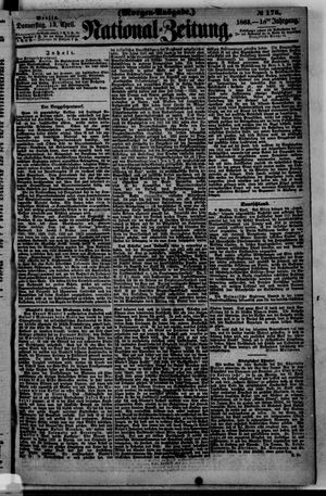 Nationalzeitung vom 13.04.1865