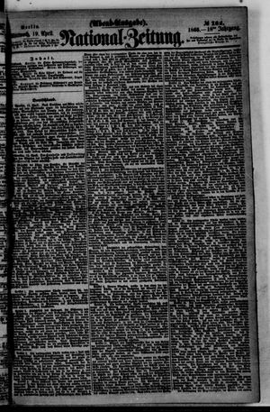 National-Zeitung vom 19.04.1865