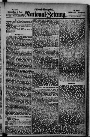 Nationalzeitung vom 01.06.1865