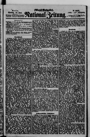 Nationalzeitung vom 12.06.1865