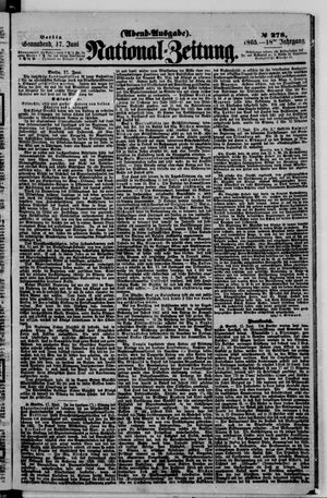 Nationalzeitung vom 17.06.1865