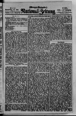 Nationalzeitung vom 13.07.1865