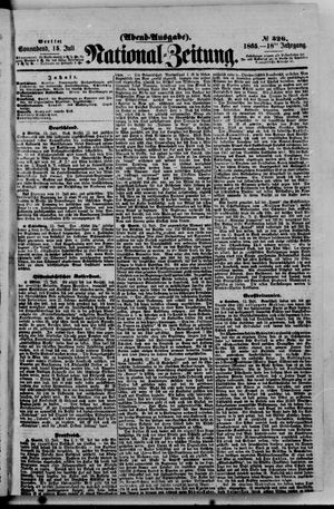 Nationalzeitung vom 15.07.1865