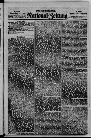 Nationalzeitung vom 27.07.1865
