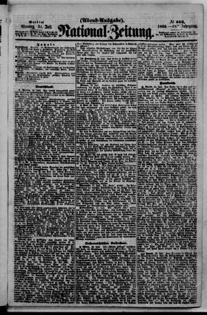 Nationalzeitung vom 31.07.1865