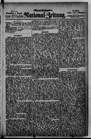 Nationalzeitung vom 05.08.1865