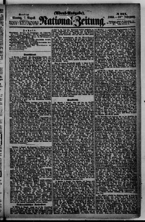 Nationalzeitung vom 07.08.1865