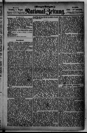 Nationalzeitung vom 08.08.1865
