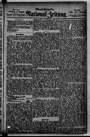 National-Zeitung vom 15.08.1865