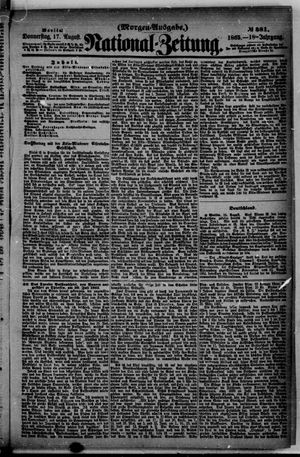 Nationalzeitung vom 17.08.1865