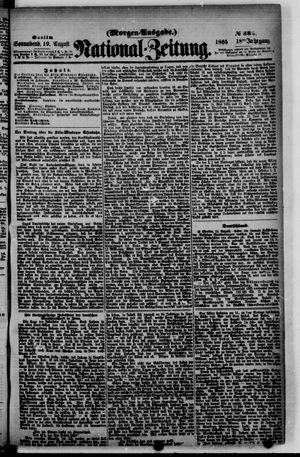 Nationalzeitung vom 19.08.1865