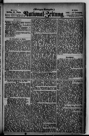 Nationalzeitung vom 25.08.1865