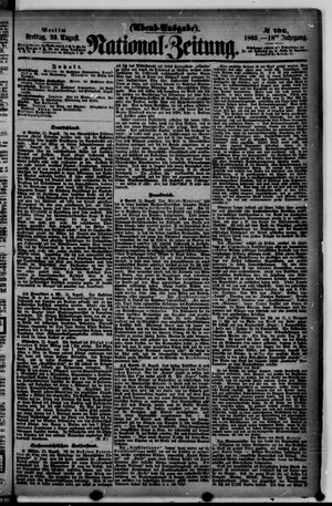 Nationalzeitung vom 25.08.1865