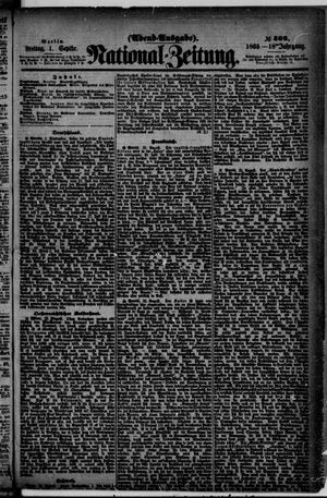 Nationalzeitung vom 01.09.1865