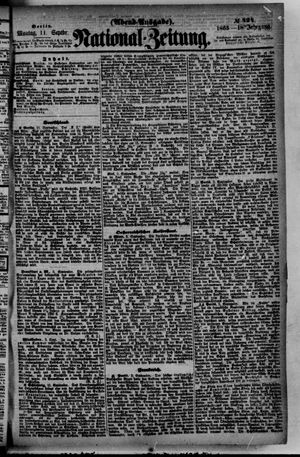 Nationalzeitung vom 11.09.1865