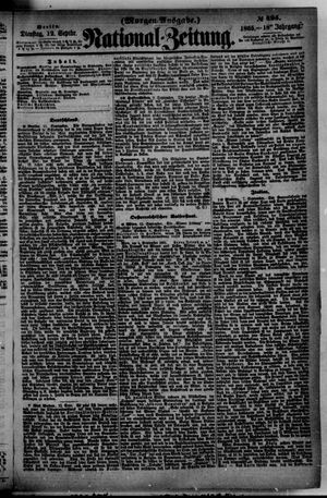 Nationalzeitung vom 12.09.1865