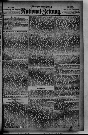 Nationalzeitung vom 14.09.1865