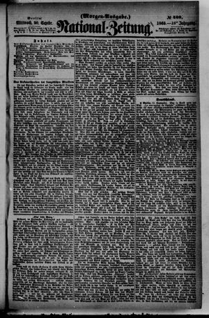 Nationalzeitung on Sep 20, 1865