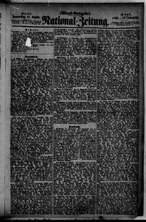 Nationalzeitung vom 21.09.1865