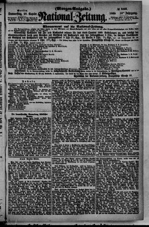 Nationalzeitung vom 28.09.1865
