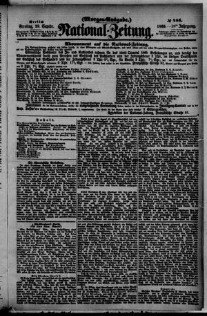 Nationalzeitung vom 29.09.1865