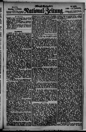 Nationalzeitung vom 02.10.1865