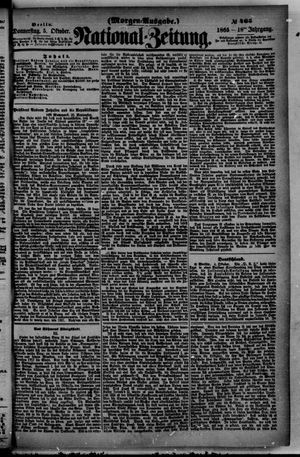 Nationalzeitung vom 05.10.1865