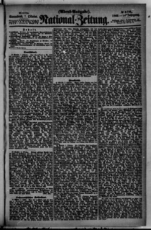 Nationalzeitung on Oct 7, 1865