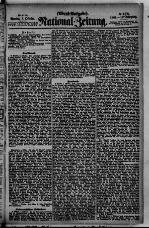 Nationalzeitung vom 09.10.1865