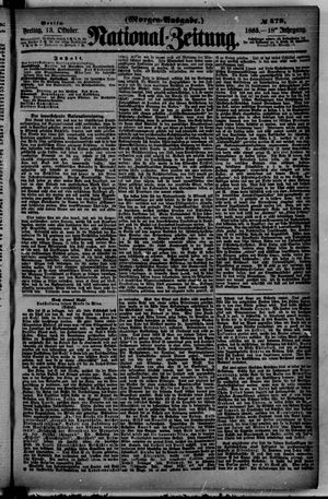 Nationalzeitung vom 13.10.1865