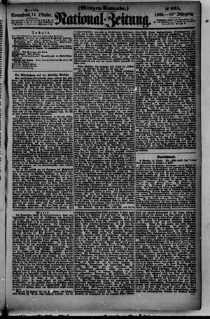 Nationalzeitung vom 14.10.1865